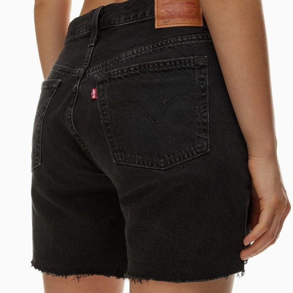 Levi’s Premium - 501 Mid Thigh Short - Lunar Black - Size 27 - Picture 6 of 6